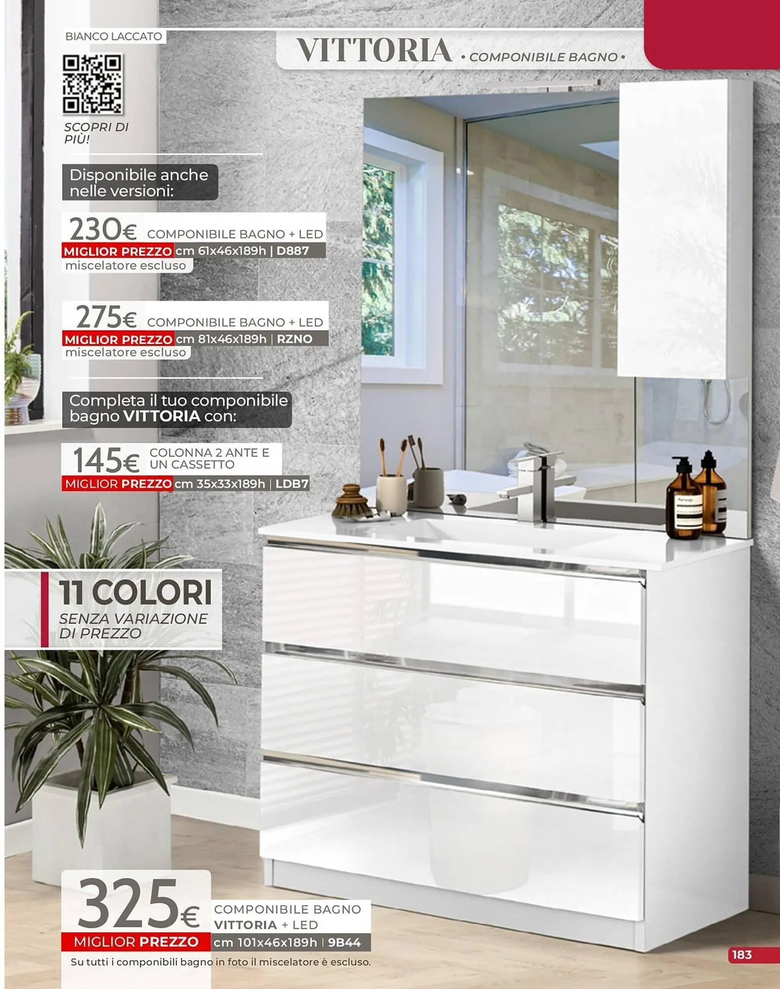 volantino Mondo Convenienza da 1 settembre a 31 dicembre di 2025 - Pagina del volantino 185