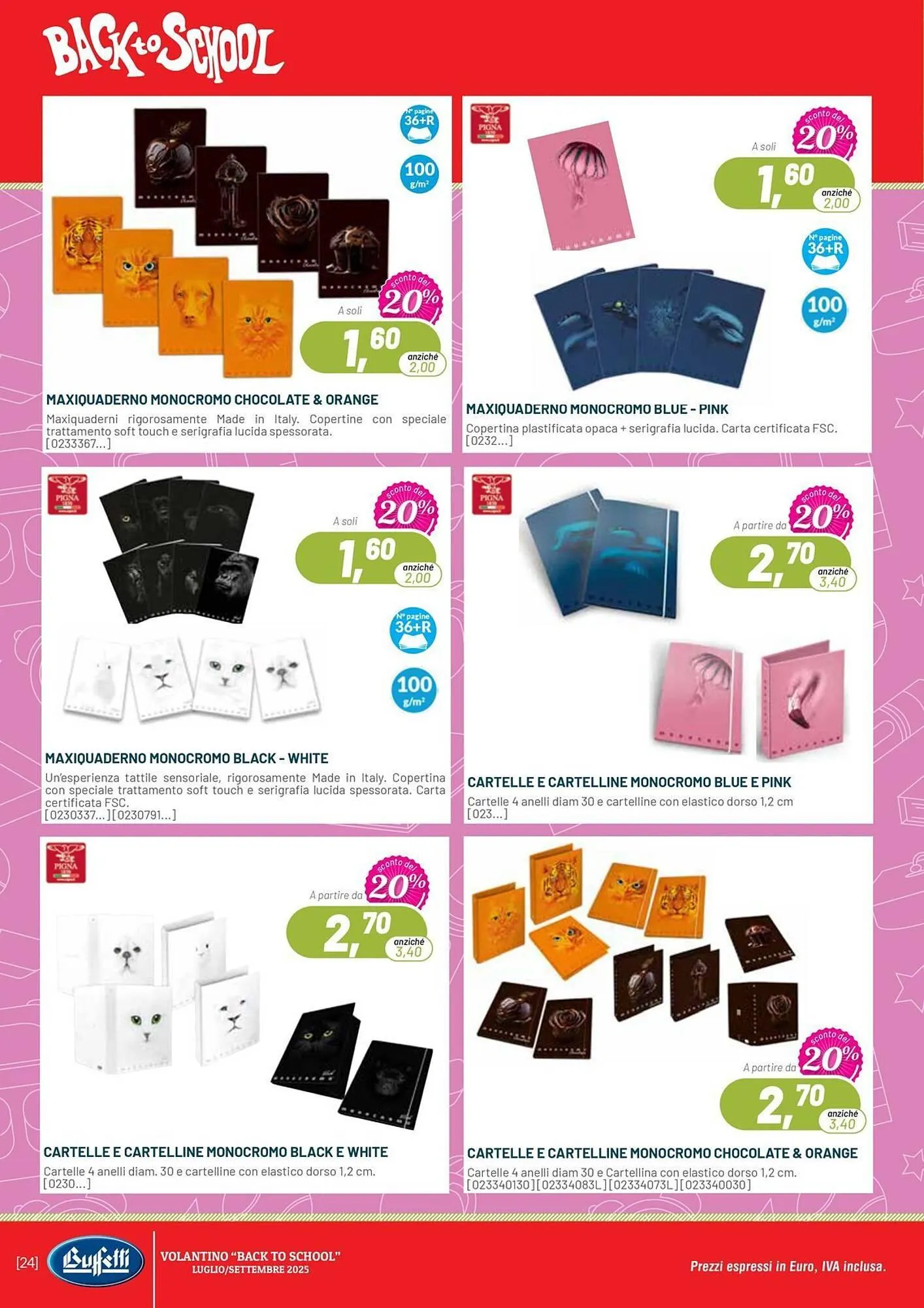 Volantino Buffetti da 1 luglio a 30 settembre di 2025 - Pagina del volantino 24