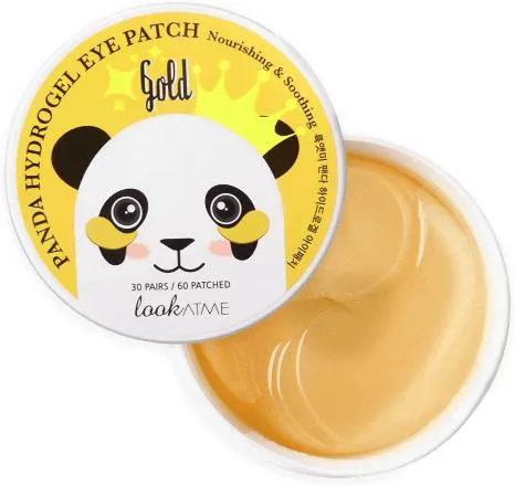 Patch occhi in idrogel illuminanti Panda Gold, 60 pz