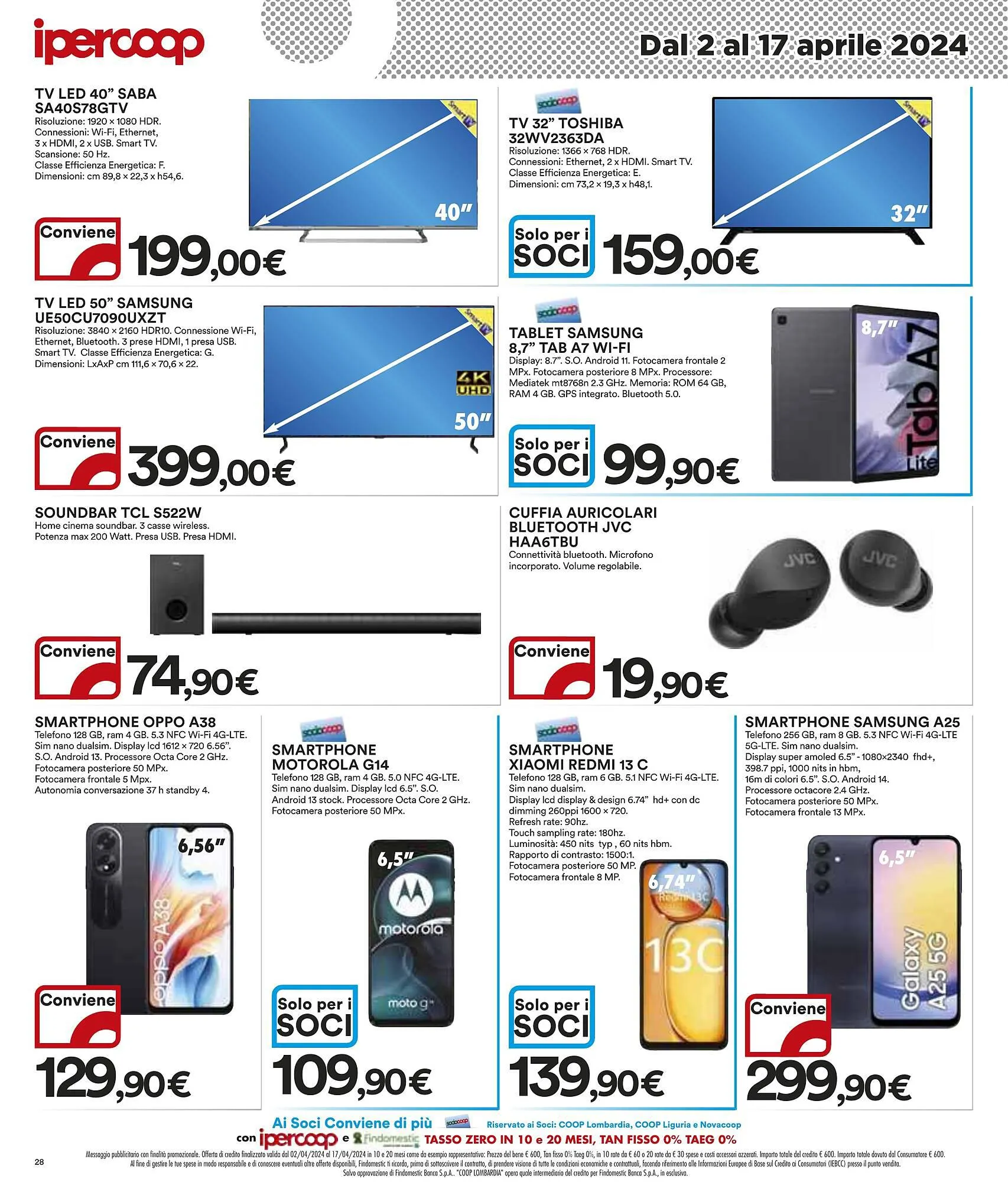Volantino Ipercoop da 2 aprile a 17 aprile di 2024 - Pagina del volantino 28