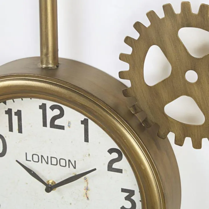 Orologi in metallo dorato 120x67 cm