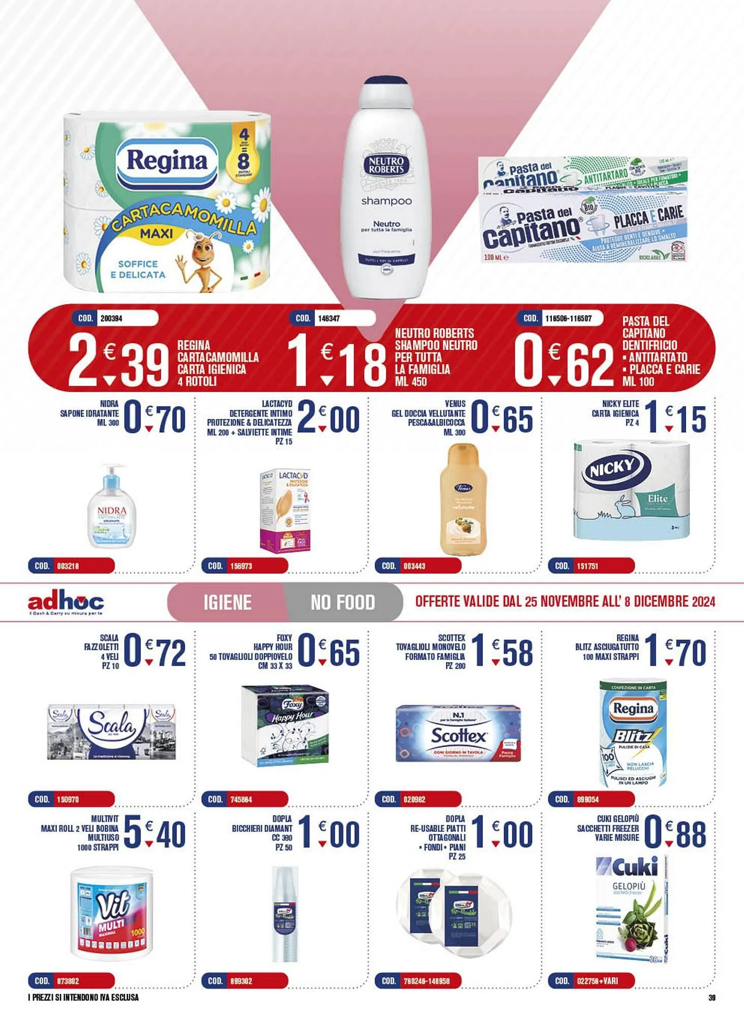 Volantino Adhoc da 25 novembre a 8 dicembre di 2024 - Pagina del volantino 39