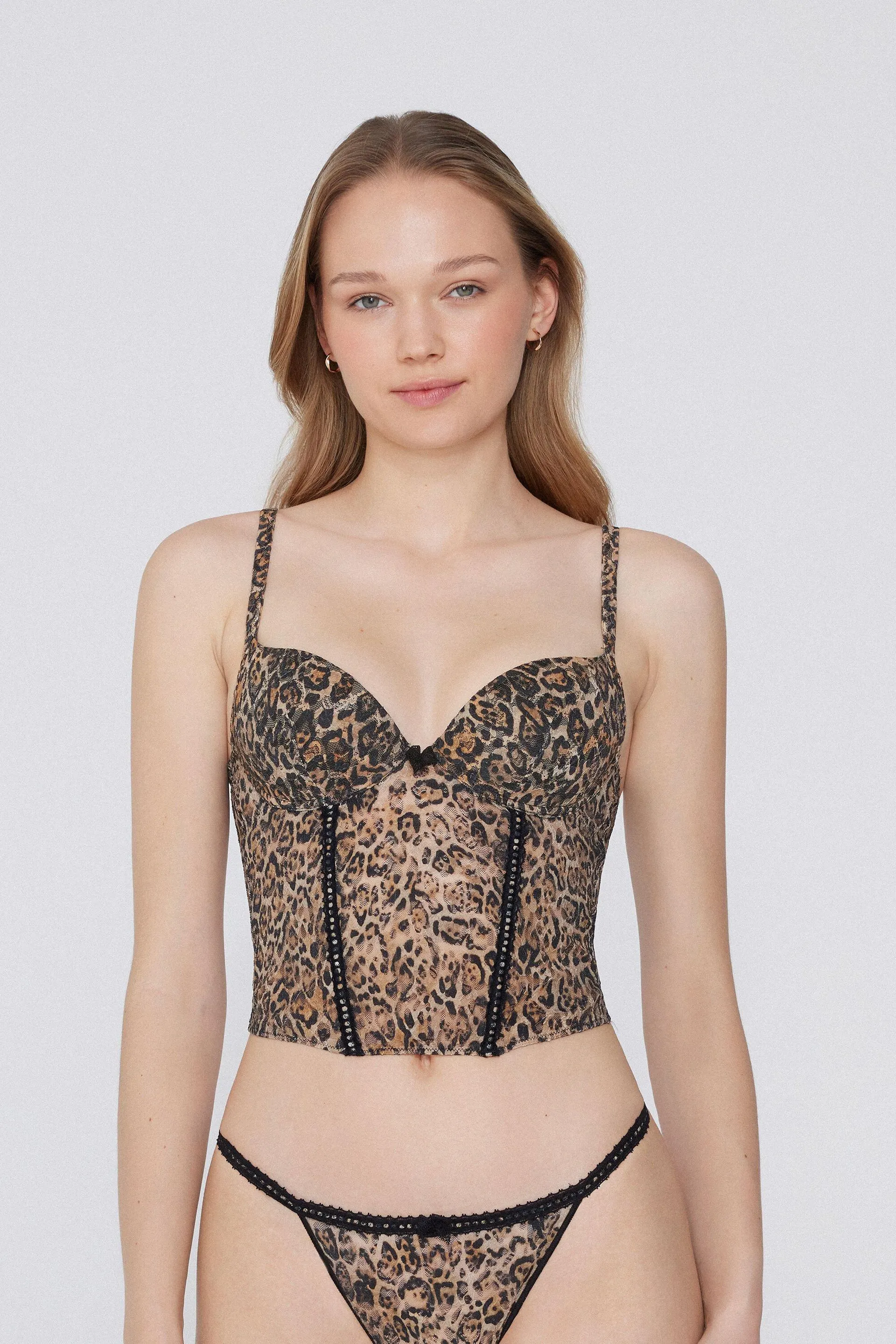 Reggiseno Bra Top Corpetto Iconic Leopard