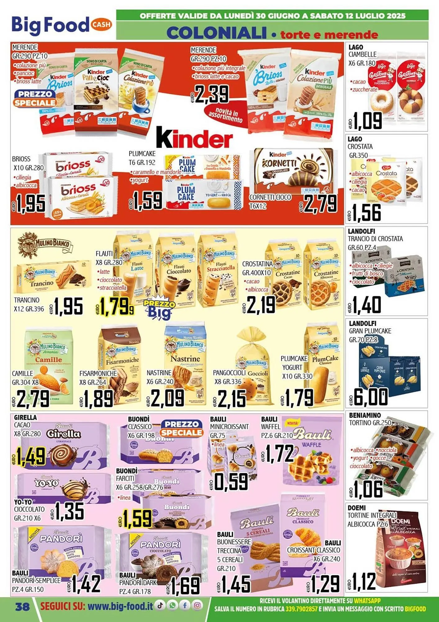 Volantino Big Food da 30 giugno a 12 luglio di 2025 - Pagina del volantino 38