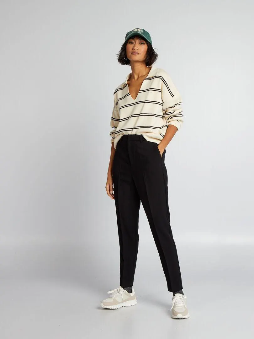 Pantaloni a sigaretta - nero