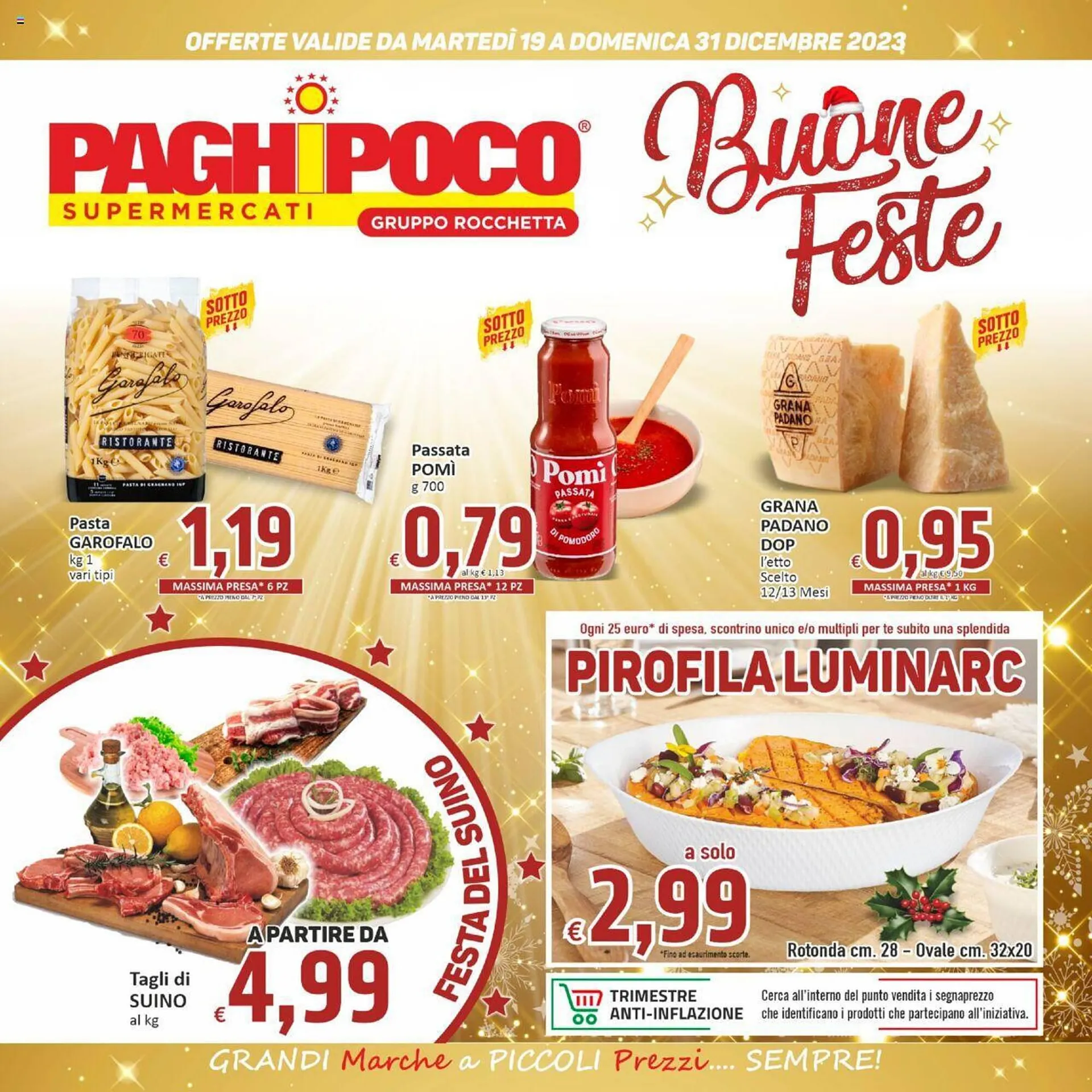 Volantino Paghi Poco da 19 dicembre a 31 dicembre di 2023 - Pagina del volantino 1