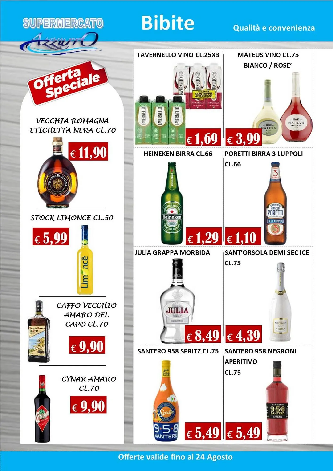 Volantino Supermercato Azzurro da 7 agosto a 24 agosto di 2024 - Pagina del volantino 11