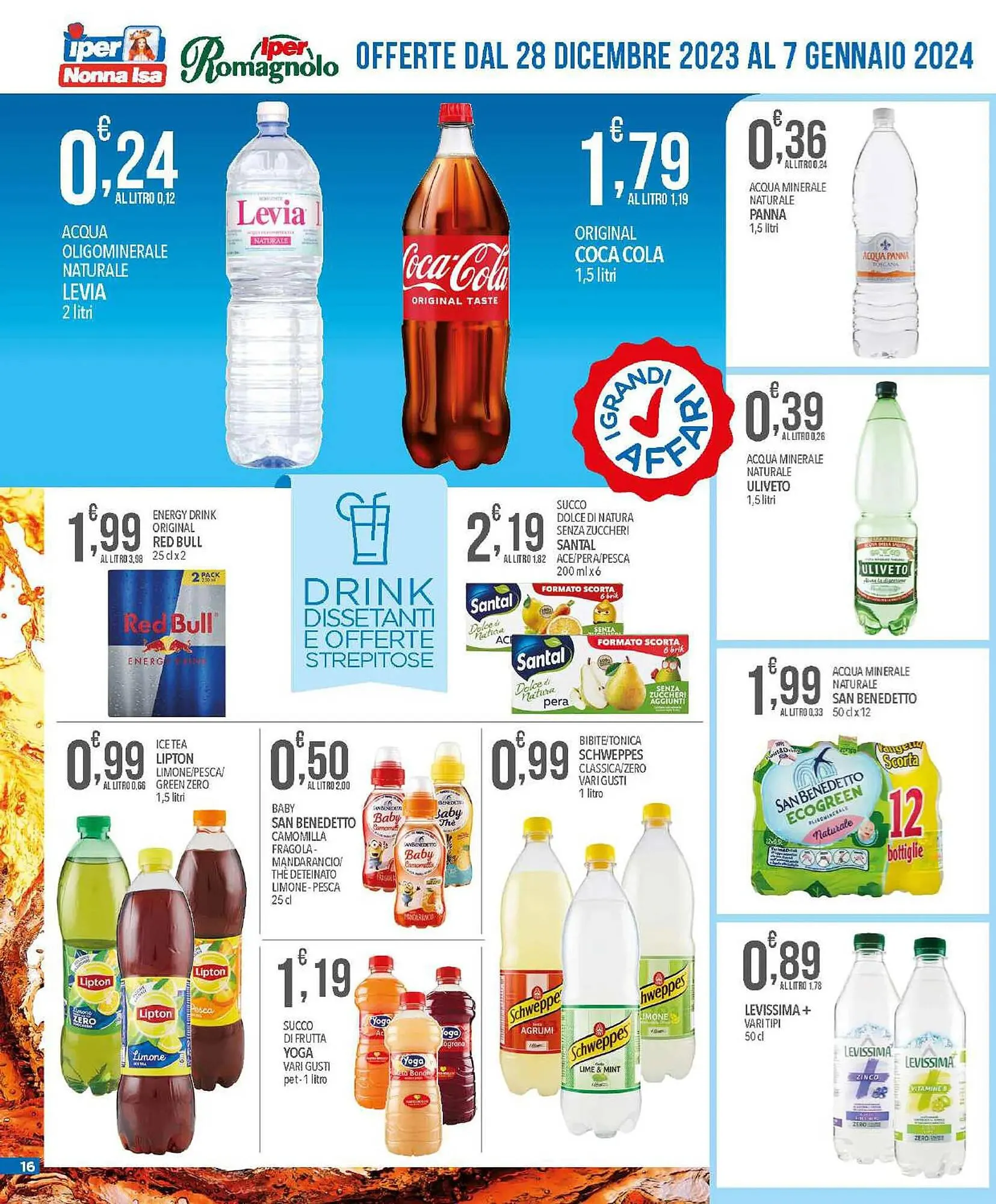 Volantino Iper Romagnolo da 28 dicembre a 7 gennaio di 2024 - Pagina del volantino 16