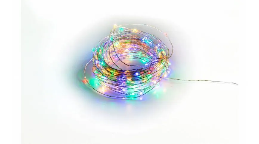 Catena 500 microled da esterno multicolor 55 metri