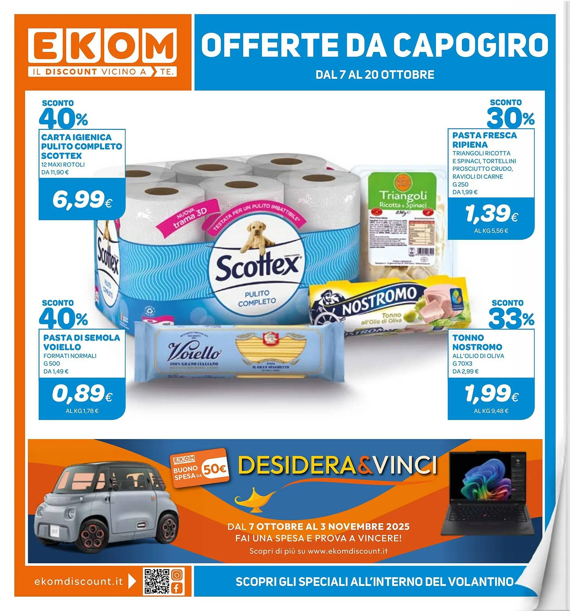 Volantino Ekom da 7 ottobre a 20 ottobre di 2025 - Pagina del volantino 1