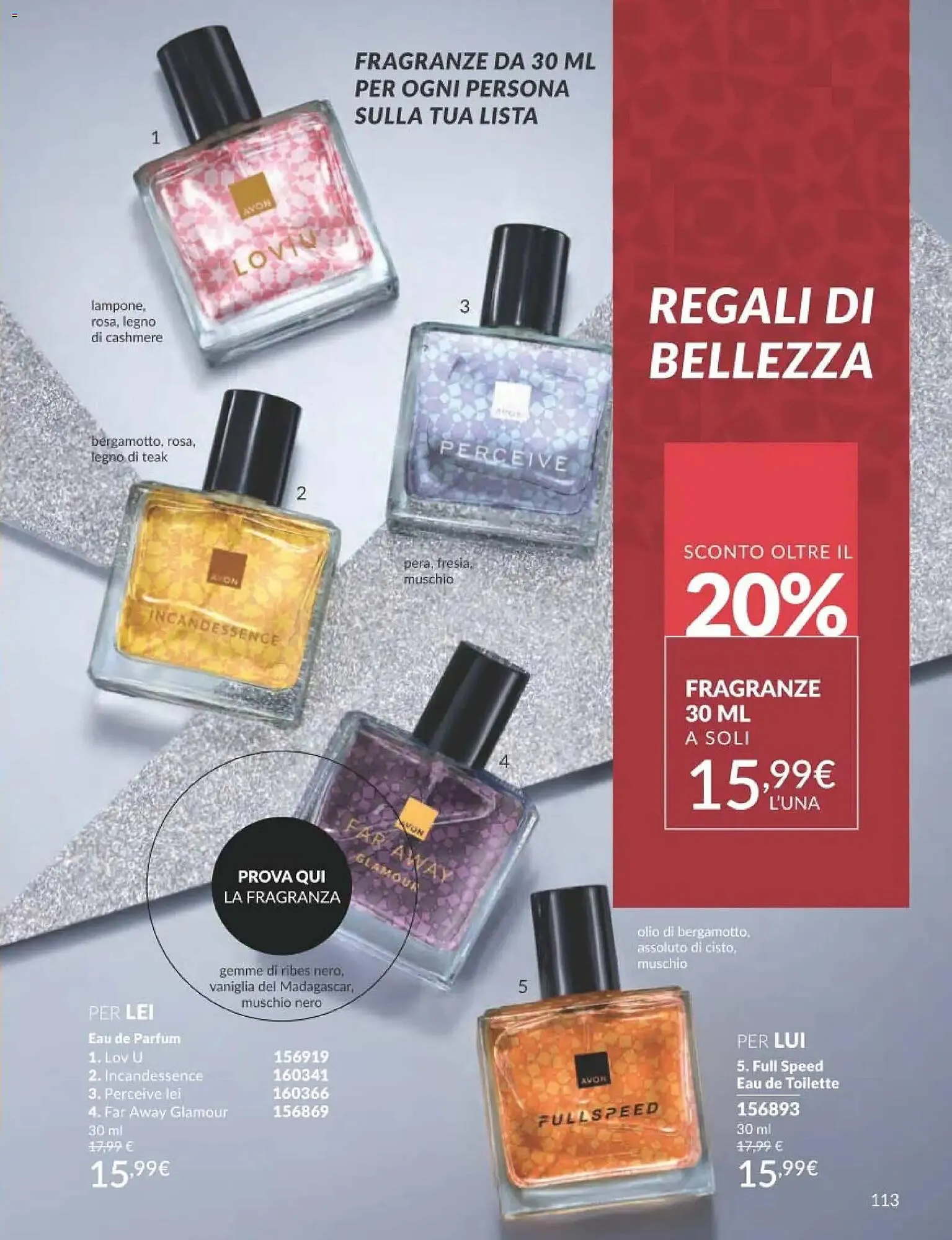 Catalogo Avon da 1 dicembre a 30 dicembre di 2025 - Pagina del volantino 113