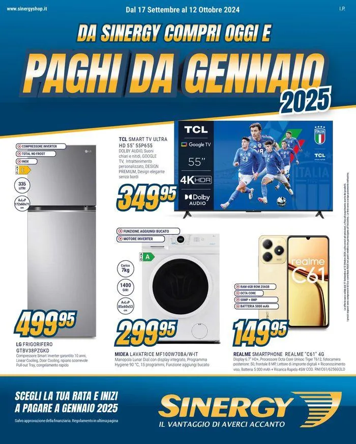 Compri oggi e paghi da Gennaio 2025 da 16 settembre a 12 ottobre di 2024 - Pagina del volantino 1