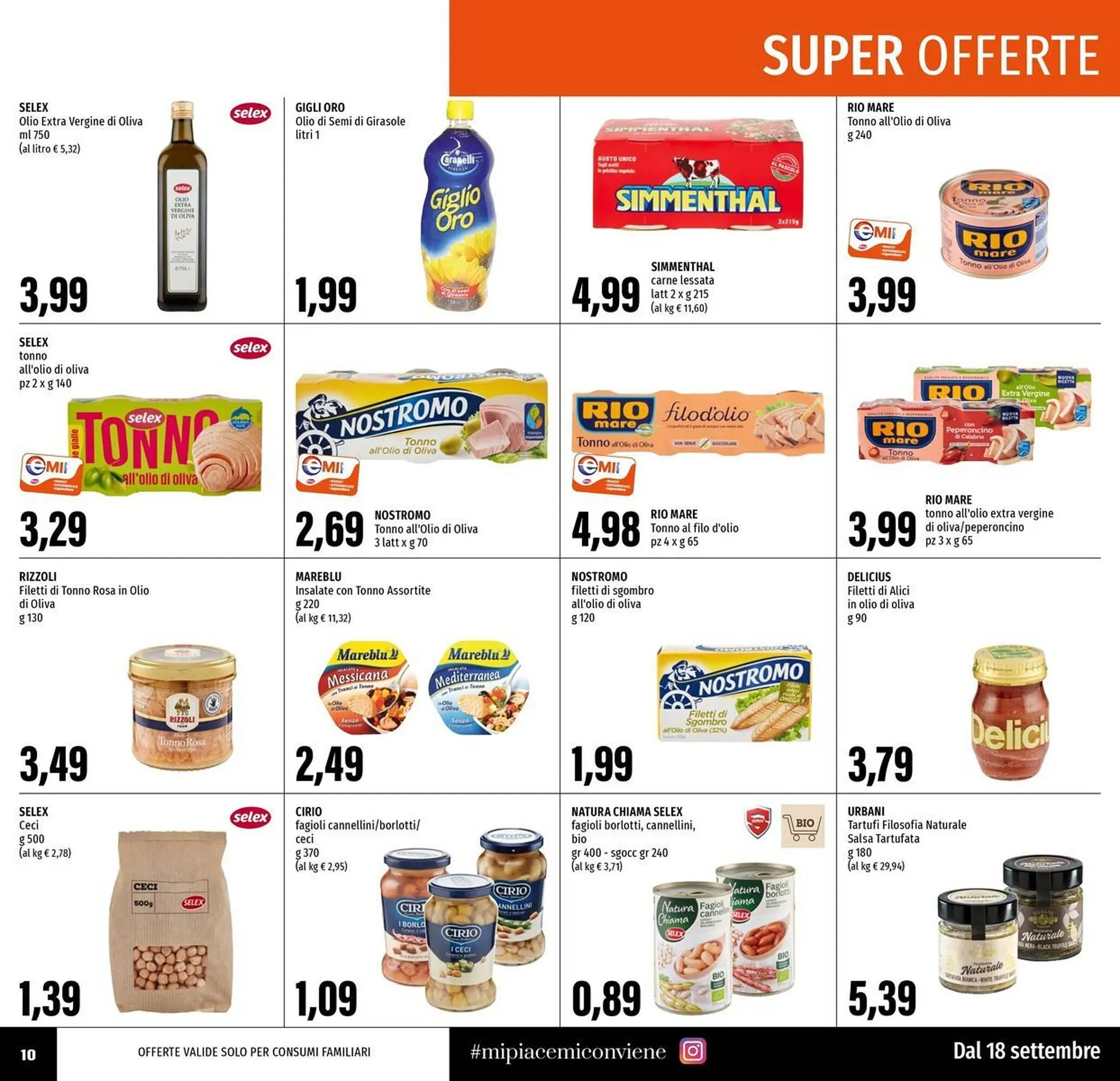 Volantino Emi Supermercati da 18 settembre a 1 ottobre di 2025 - Pagina del volantino 10