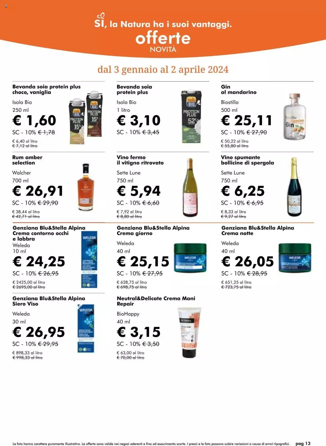 Volantino Natura Sì da 28 febbraio a 2 aprile di 2024 - Pagina del volantino 13