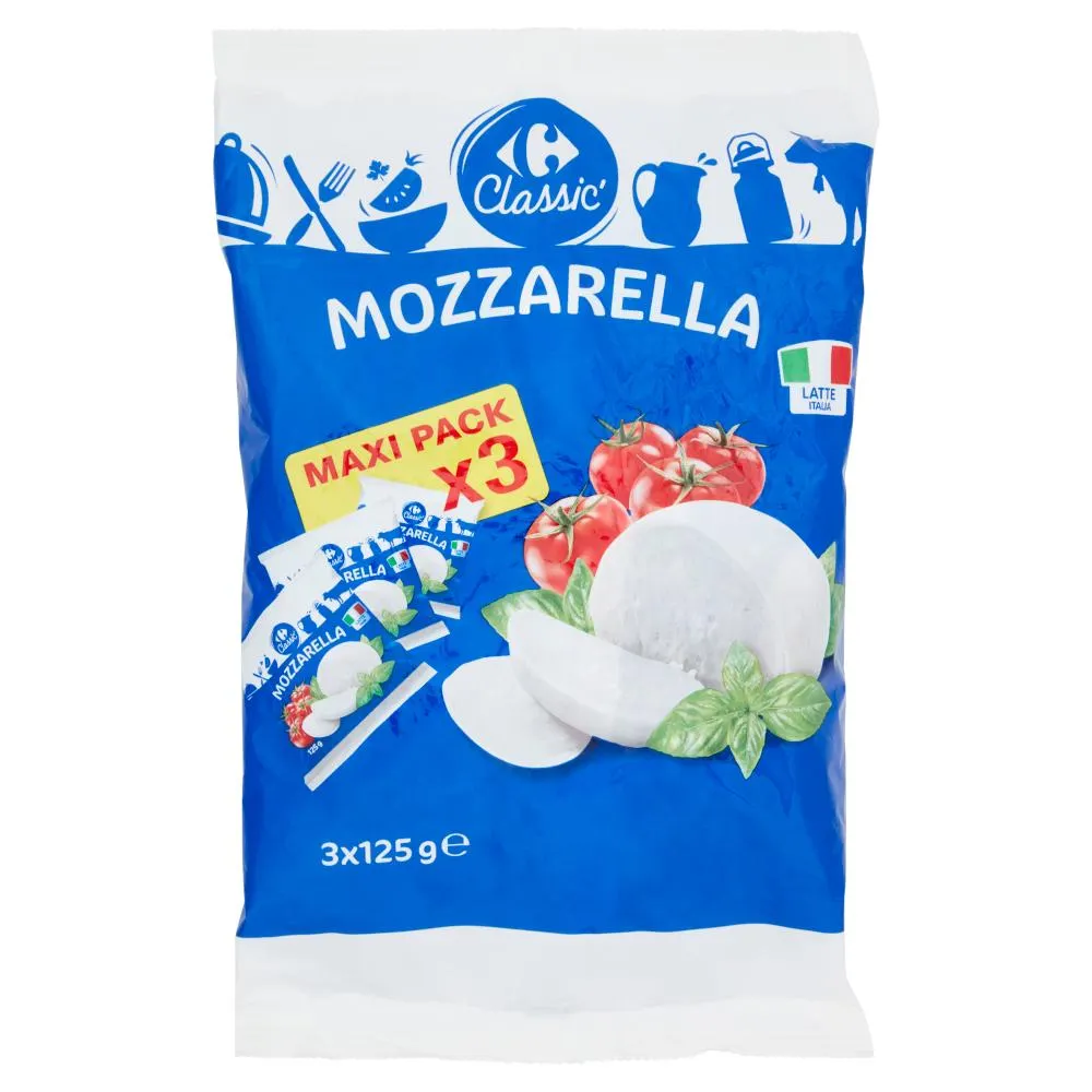 Carrefour Classic Mozzarella 3 x 125 g