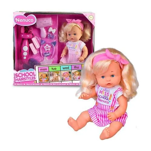 Bambola Nenuco School Hairstyles 35 cm - Famosa