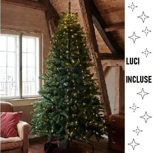 ALBERO DI NATALE ARTIFICIALE CON LUCI