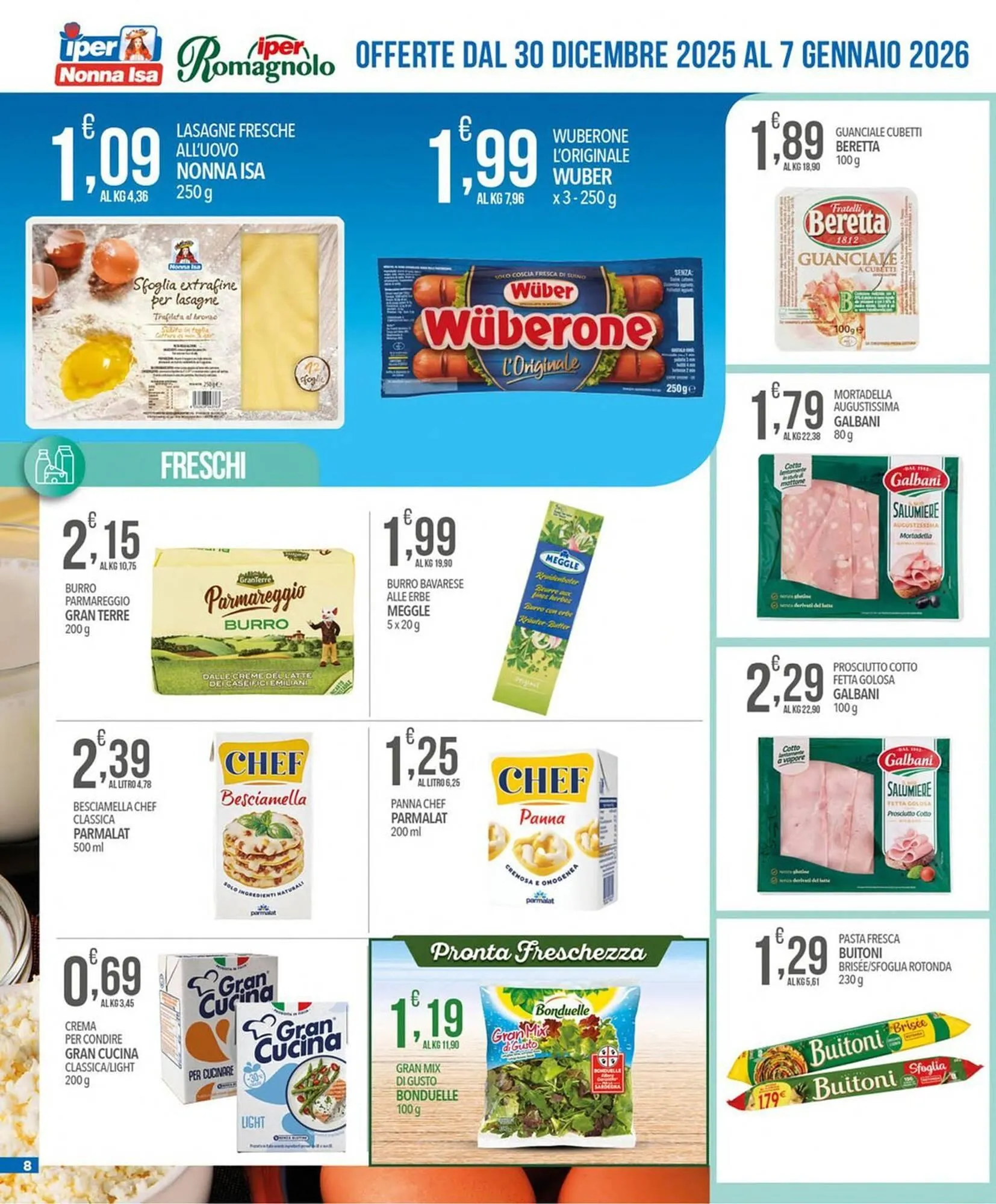 Volantino Iper Romagnolo da 30 dicembre a 7 gennaio di 2026 - Pagina del volantino 8