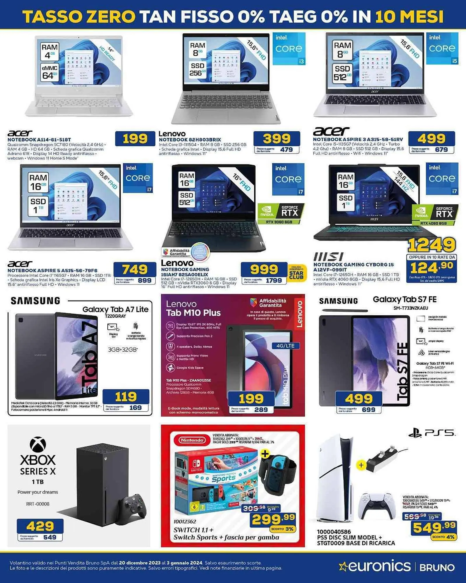 Volantino Euronics da 20 dicembre a 3 gennaio di 2024 - Pagina del volantino 9