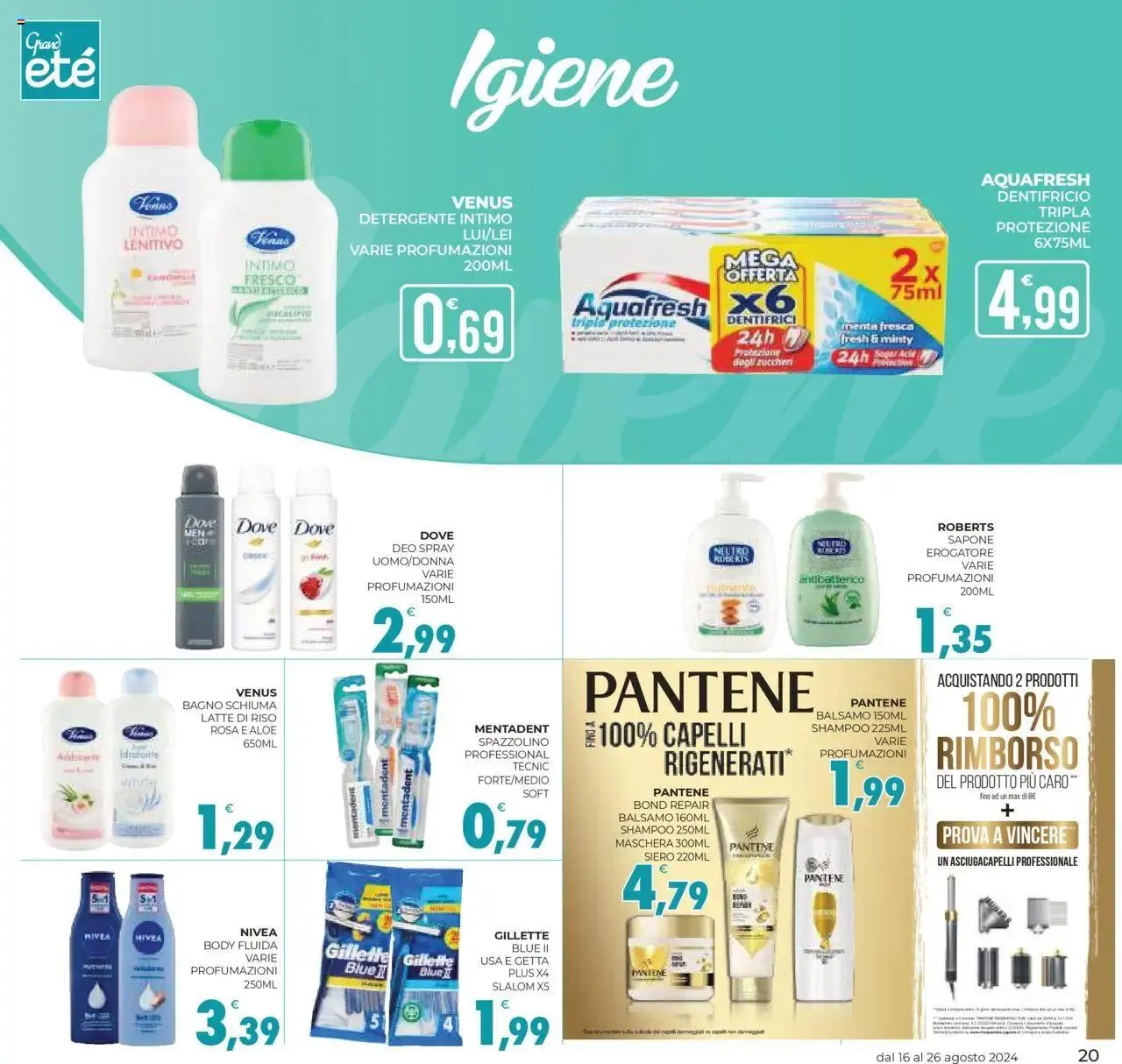 Volantino Eté - Grandeté da 16 agosto a 26 agosto di 2024 - Pagina del volantino 20