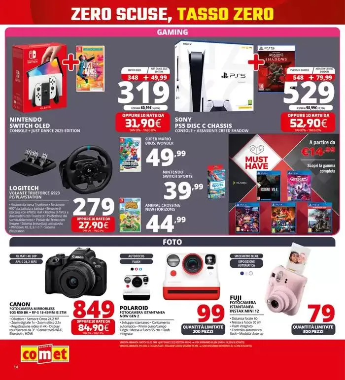 Zero scusa, tasso zero da Comet! da 3 aprile a 16 aprile di 2025 - Pagina del volantino 14