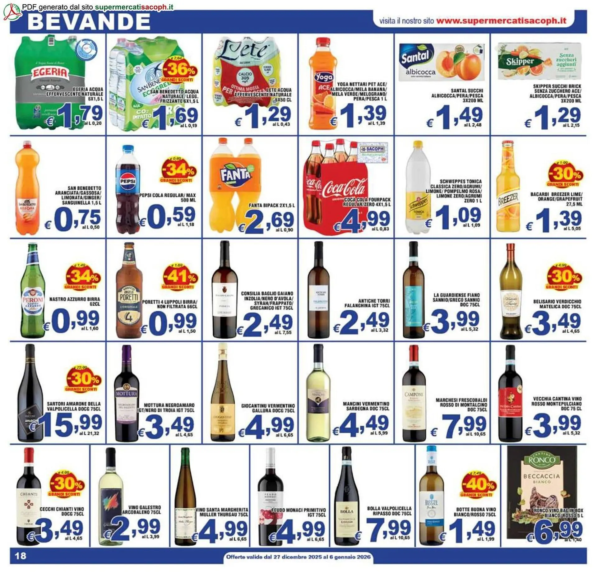 Volantino Sacoph da 27 dicembre a 6 gennaio di 2026 - Pagina del volantino 18
