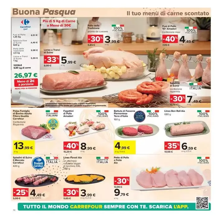 Sconti di pasqua da 8 aprile a 21 aprile di 2025 - Pagina del volantino 14