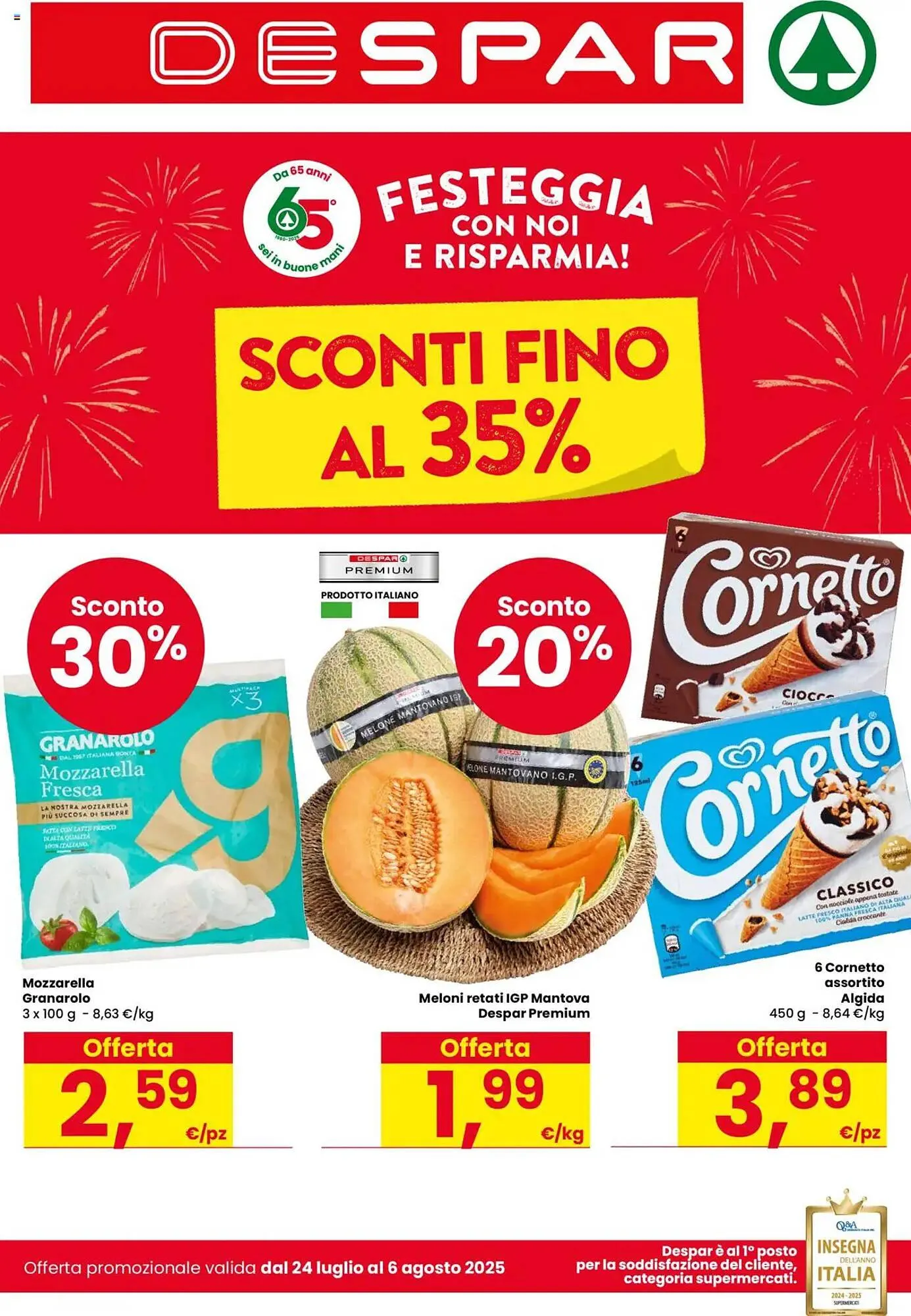 Volantino Despar da 24 luglio a 6 agosto di 2025 - Pagina del volantino 1
