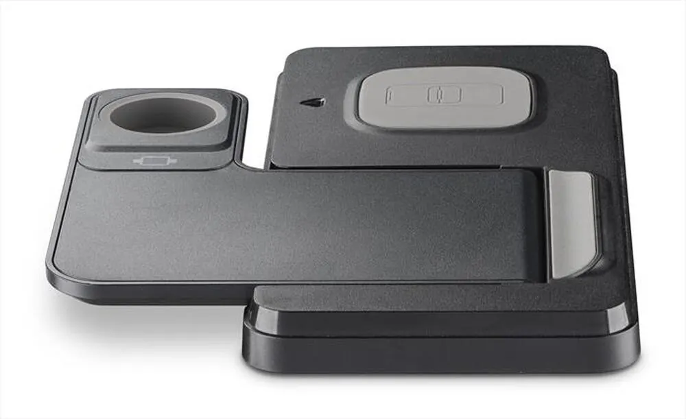 CELLULARLINE - Triple Station 3 in 1 WIRESTAND3IN1FBK-Nero