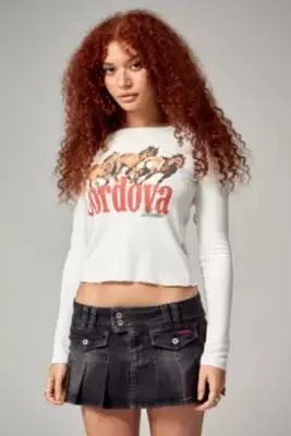 BDG Rosa Denim Mini Kilt