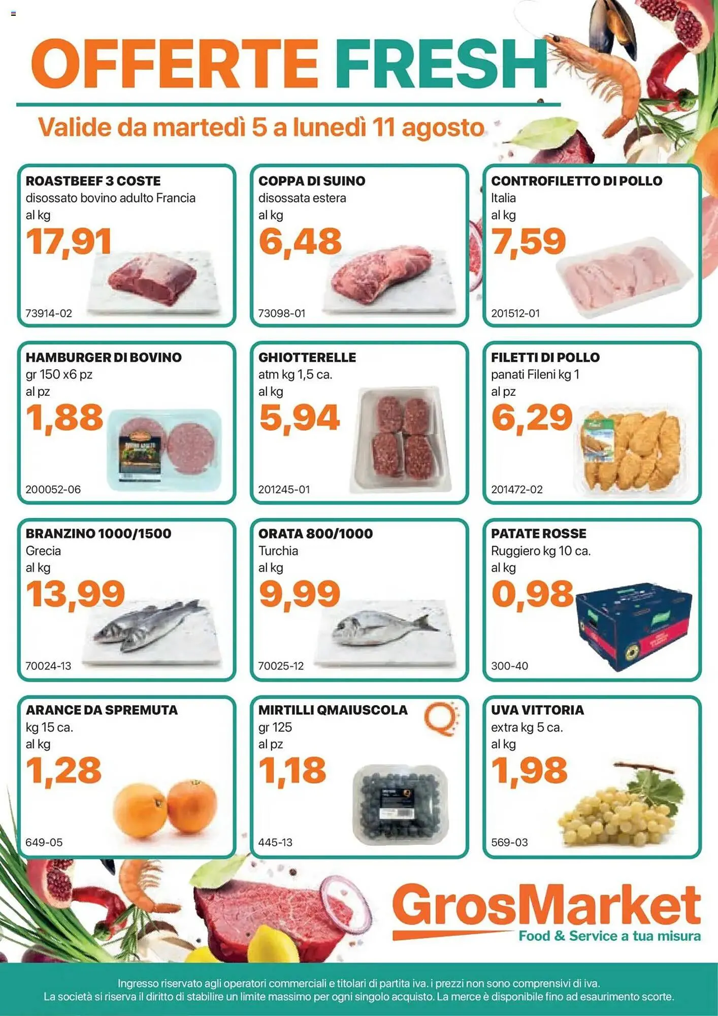 Volantino GrosMarket da 5 agosto a 11 agosto di 2025 - Pagina del volantino 1