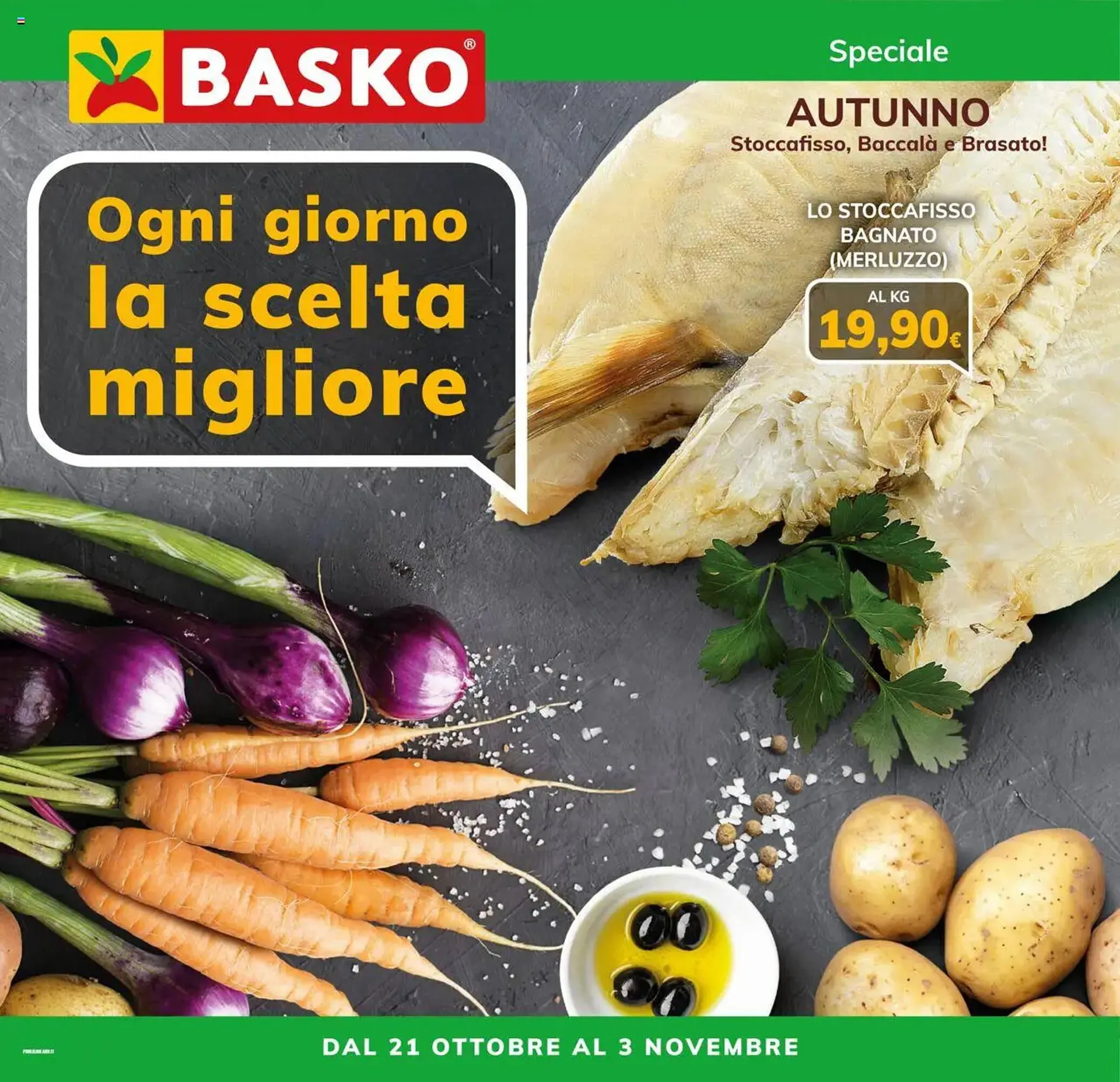 Volantino Basko da 21 ottobre a 3 novembre di 2025 - Pagina del volantino 1