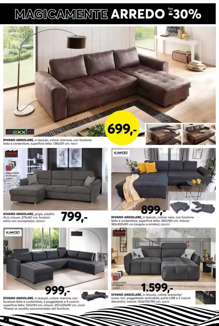 Magicamente Arredo fino al -30% da 10 marzo a 23 marzo di 2025 - Pagina del volantino 4
