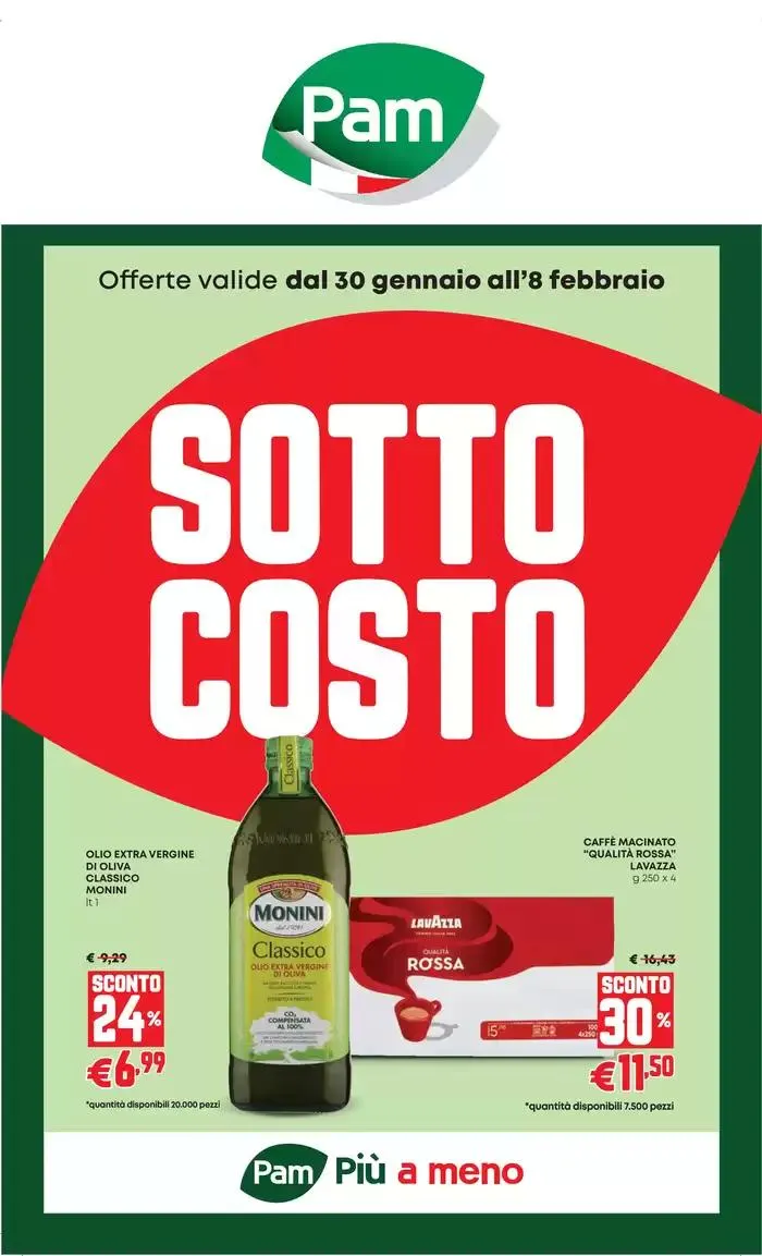 SOTTOCOSTO da 30 gennaio a 8 febbraio di 2025 - Pagina del volantino 1