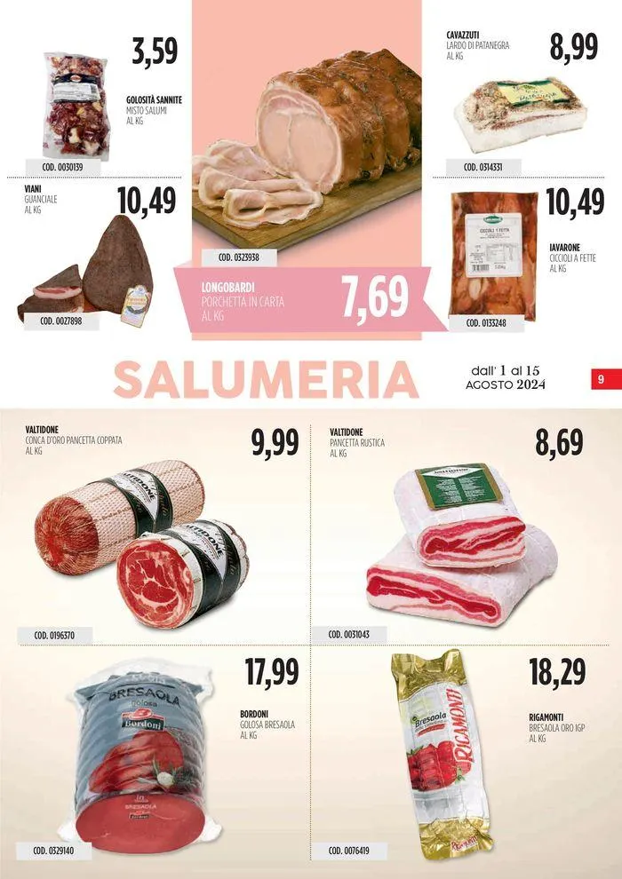 Carico Cash & Carry  da 1 agosto a 15 agosto di 2024 - Pagina del volantino 9