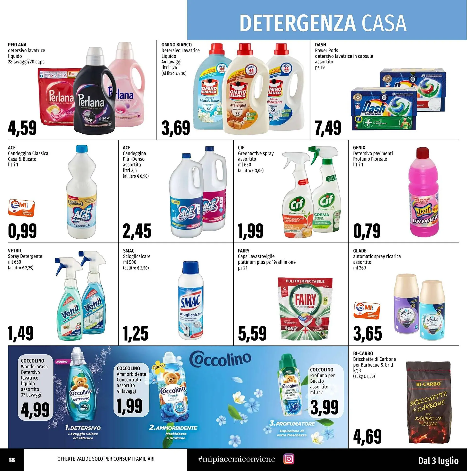Volantino Emi Supermercati da 3 luglio a 16 luglio di 2025 - Pagina del volantino 18