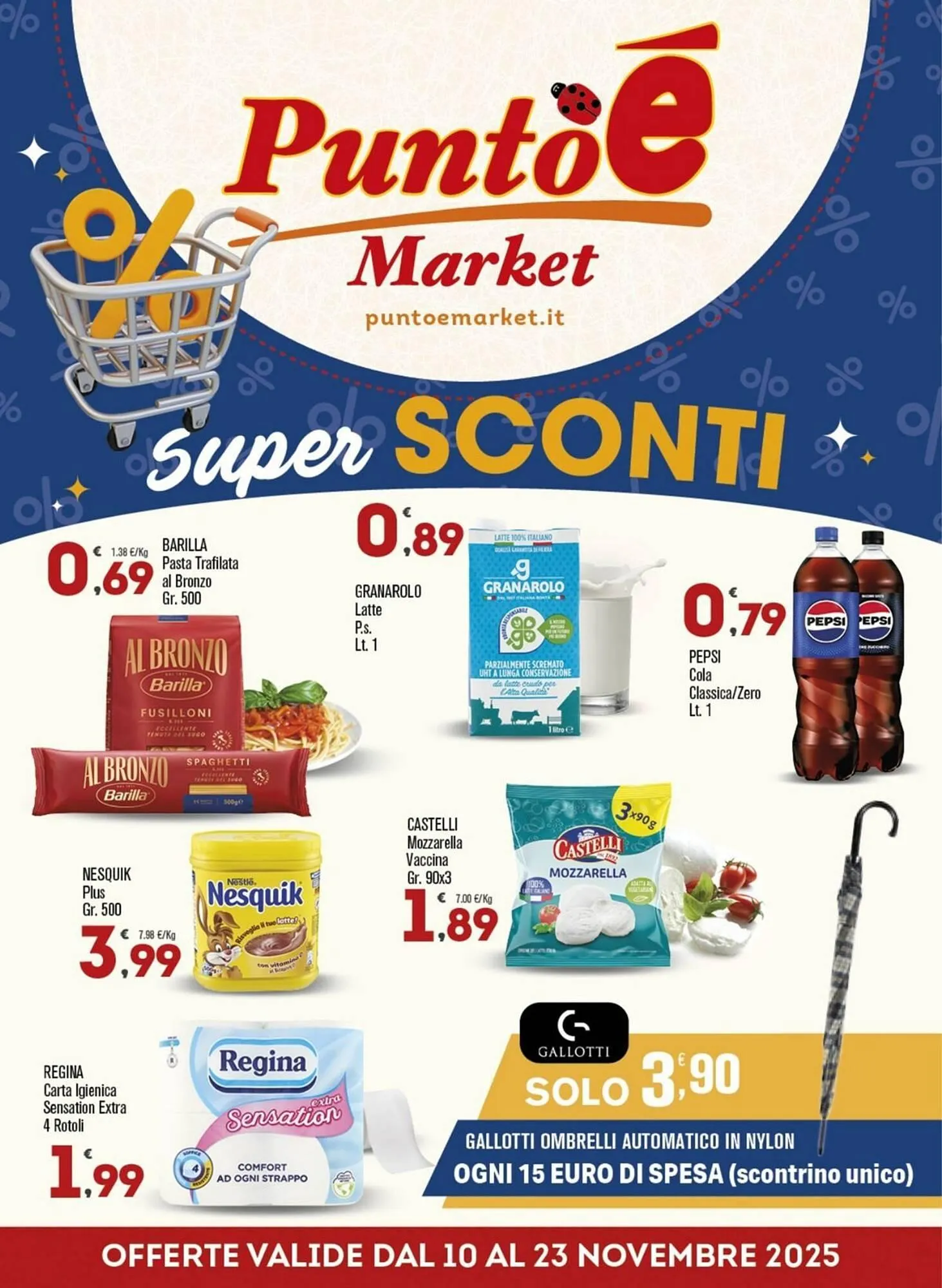 Volantino Punto é market da 10 novembre a 23 novembre di 2025 - Pagina del volantino 1