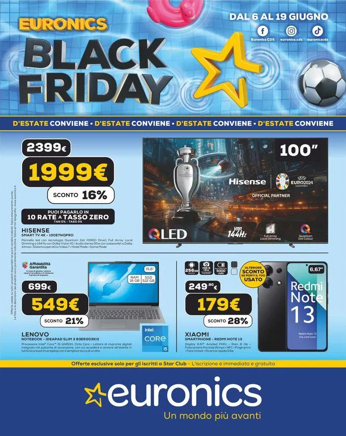 Black Friday d'estate da 6 giugno a 19 giugno di 2024 - Pagina del volantino 1