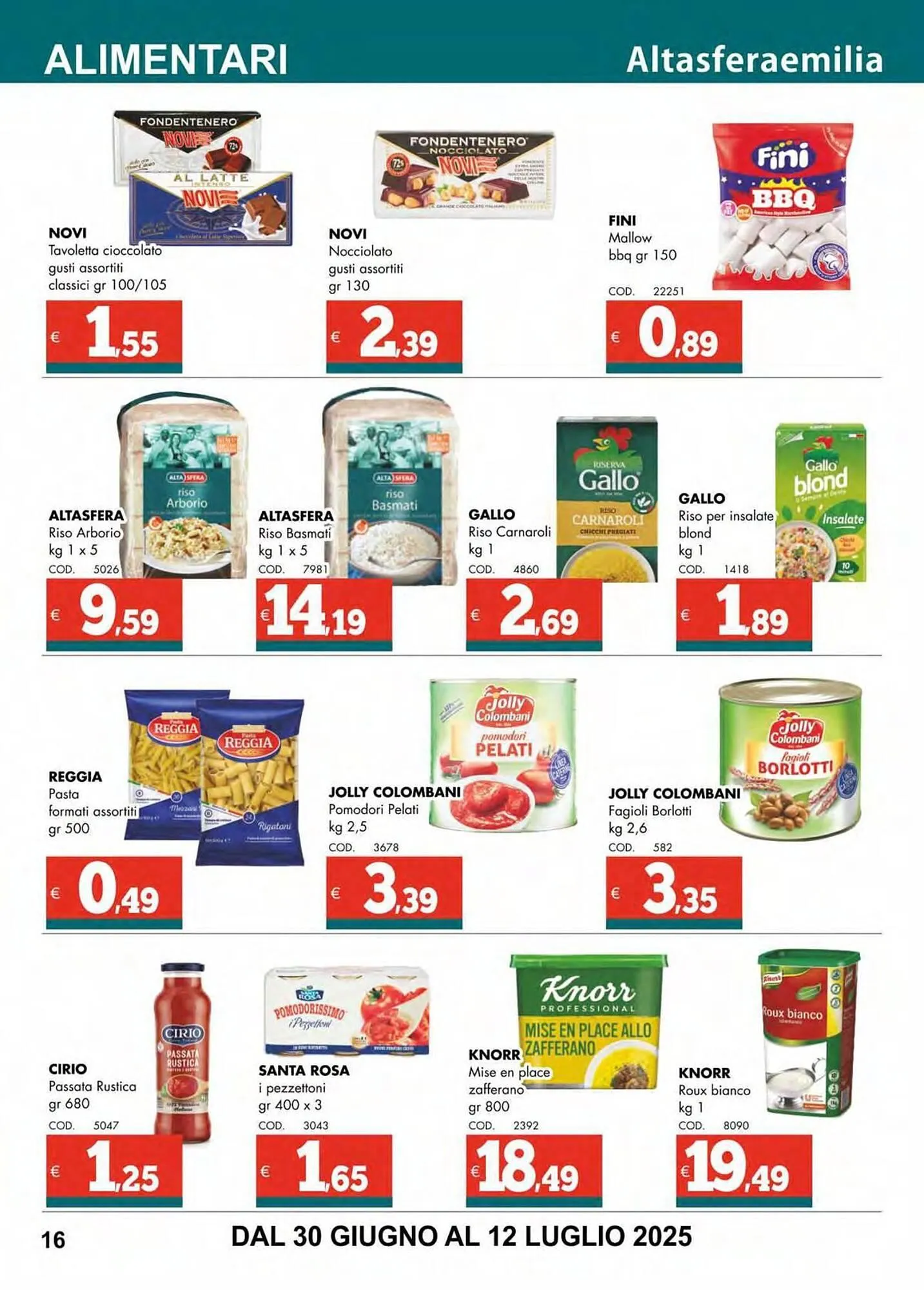 Volantino Altasfera da 30 giugno a 12 luglio di 2025 - Pagina del volantino 16