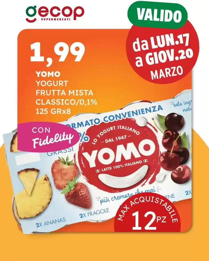 Valido da lundi a giovedi - 1