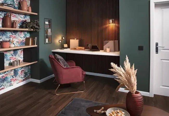 Pannello decorativo fonoassorbente Superior FIBROTECH Rovere fumé L 244 x L 60 cm, Sp 22 mm