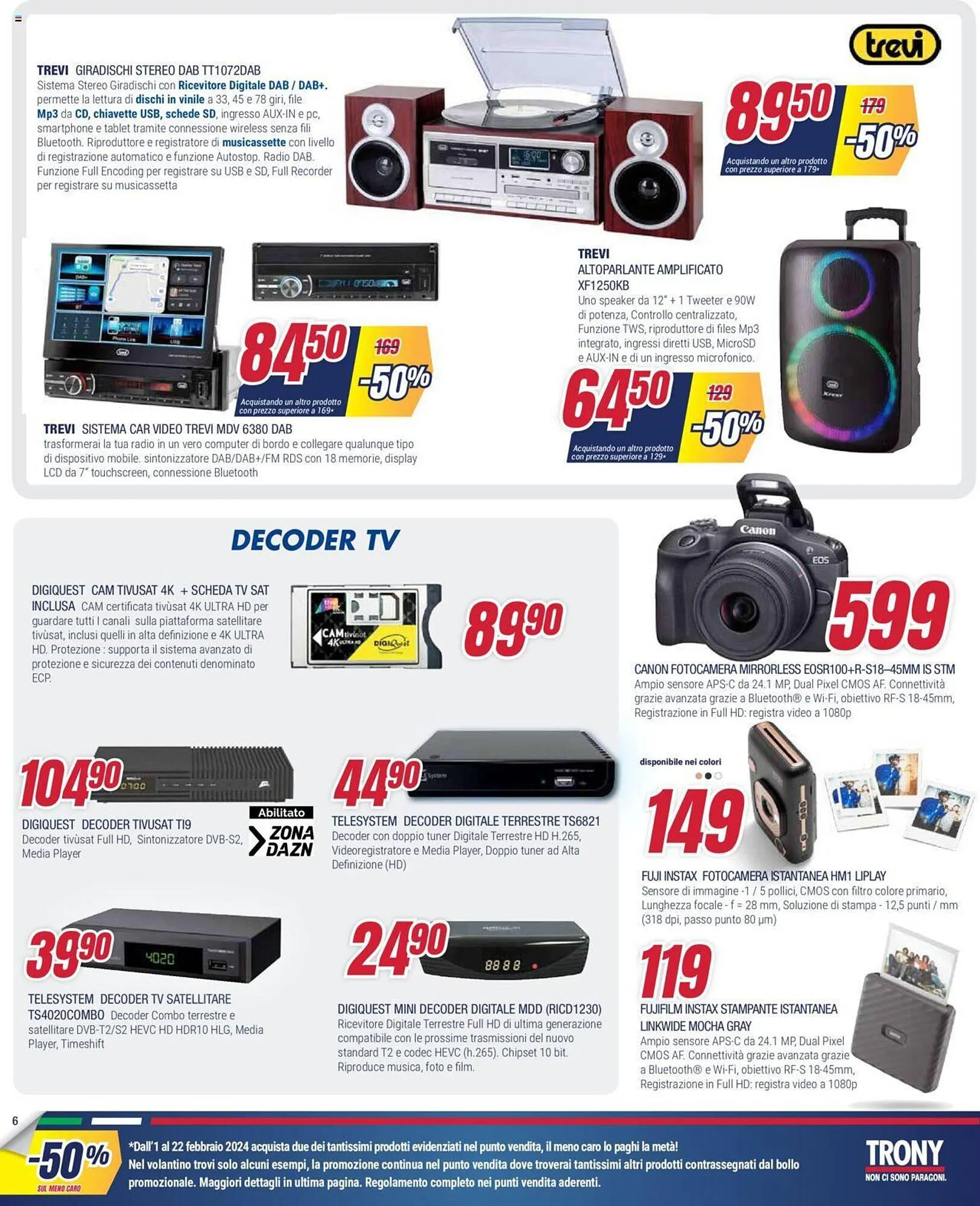Volantino Trony da 1 febbraio a 22 febbraio di 2024 - Pagina del volantino 6