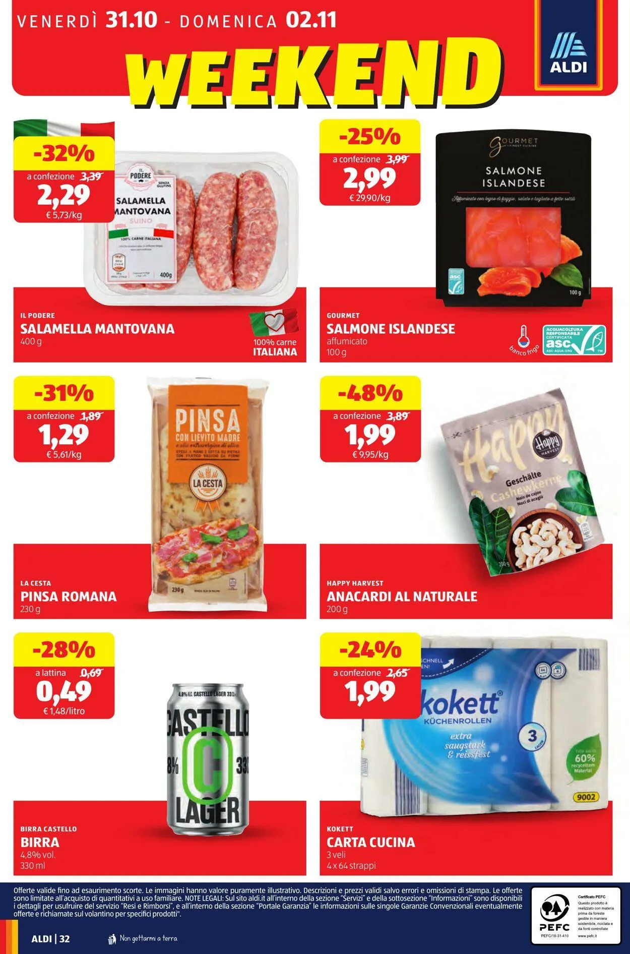 Aldi Volantino attuale da 27 ottobre a 2 novembre di 2025 - Pagina del volantino 32