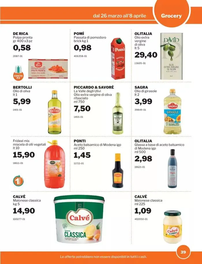 Food&Beverage da 26 marzo a 8 aprile di 2025 - Pagina del volantino 39
