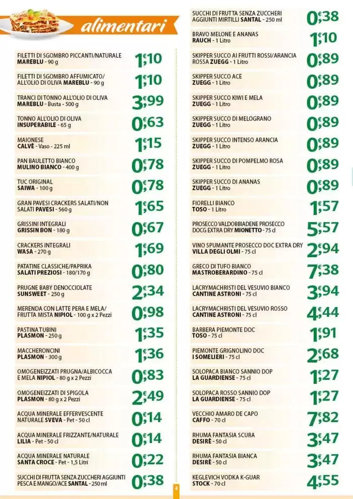 Sottocosto da 24 marzo a 29 marzo di 2025 - Pagina del volantino 4