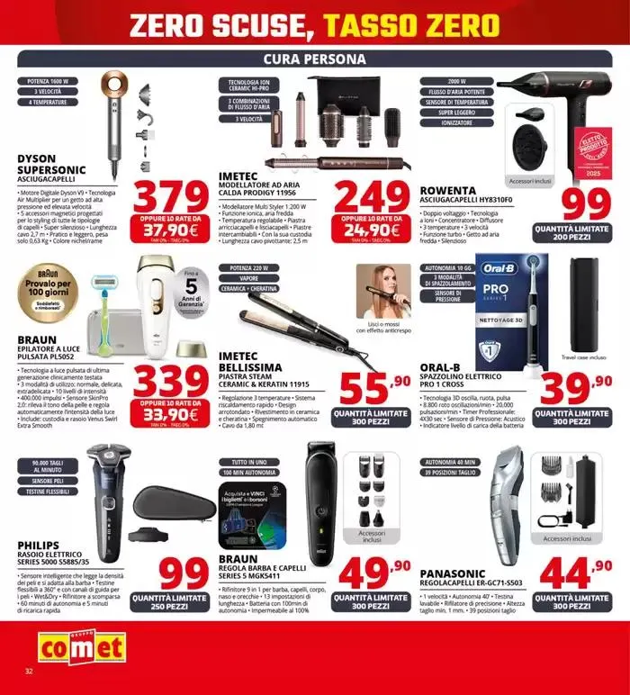 Zero scusa, tasso zero da Comet! da 3 aprile a 16 aprile di 2025 - Pagina del volantino 32