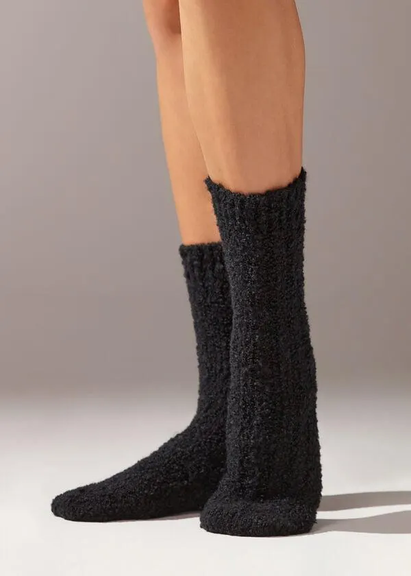Calze Corte con Lana Teddy