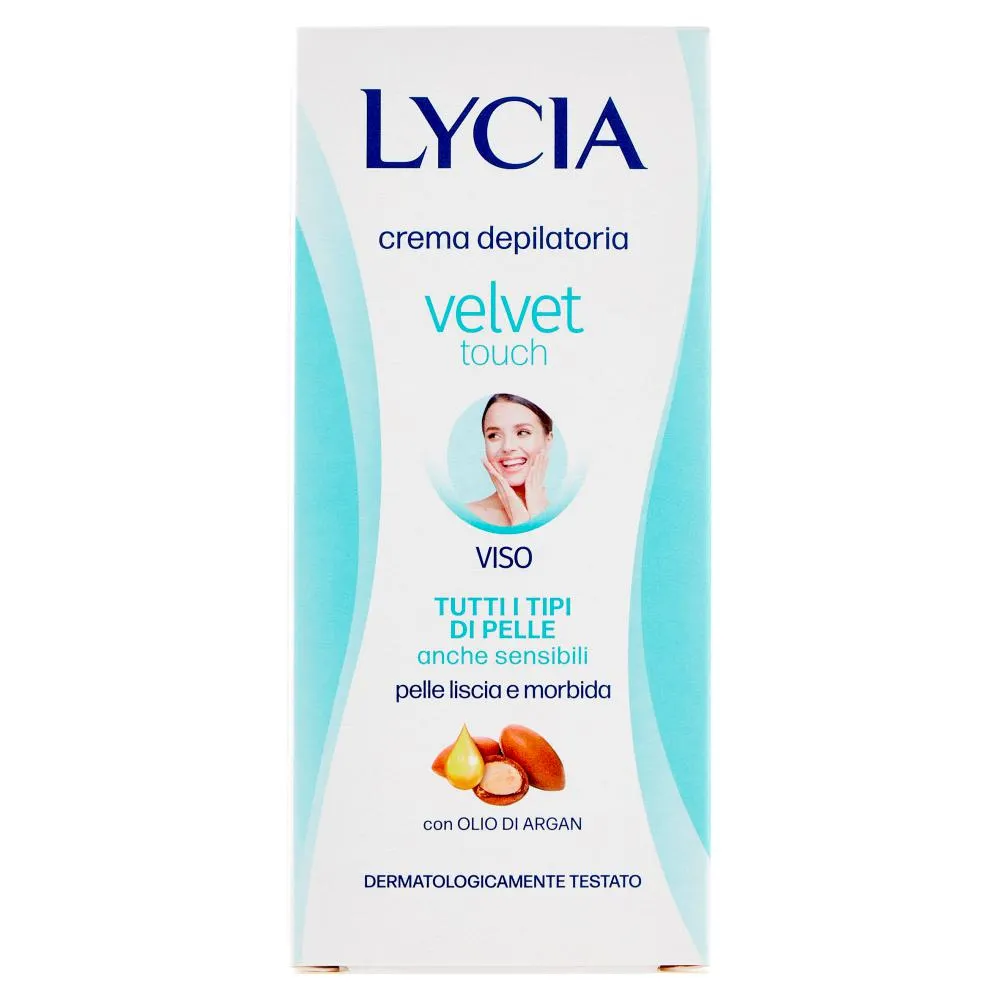 Lycia velvet touch crema depilatoria Viso Tutti i Tipi di Pelle anche sensibili 50 ml