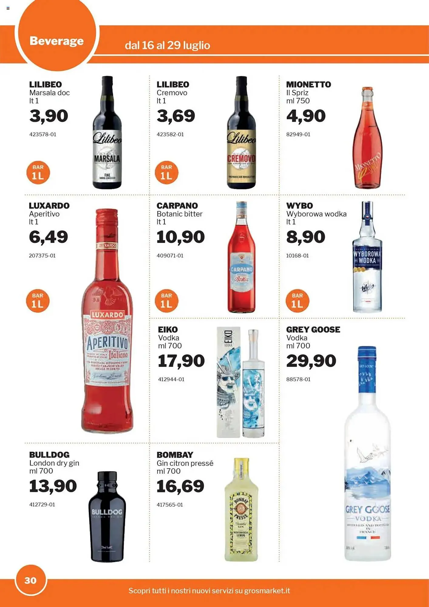 Volantino GrosMarket da 16 luglio a 29 luglio di 2025 - Pagina del volantino 30
