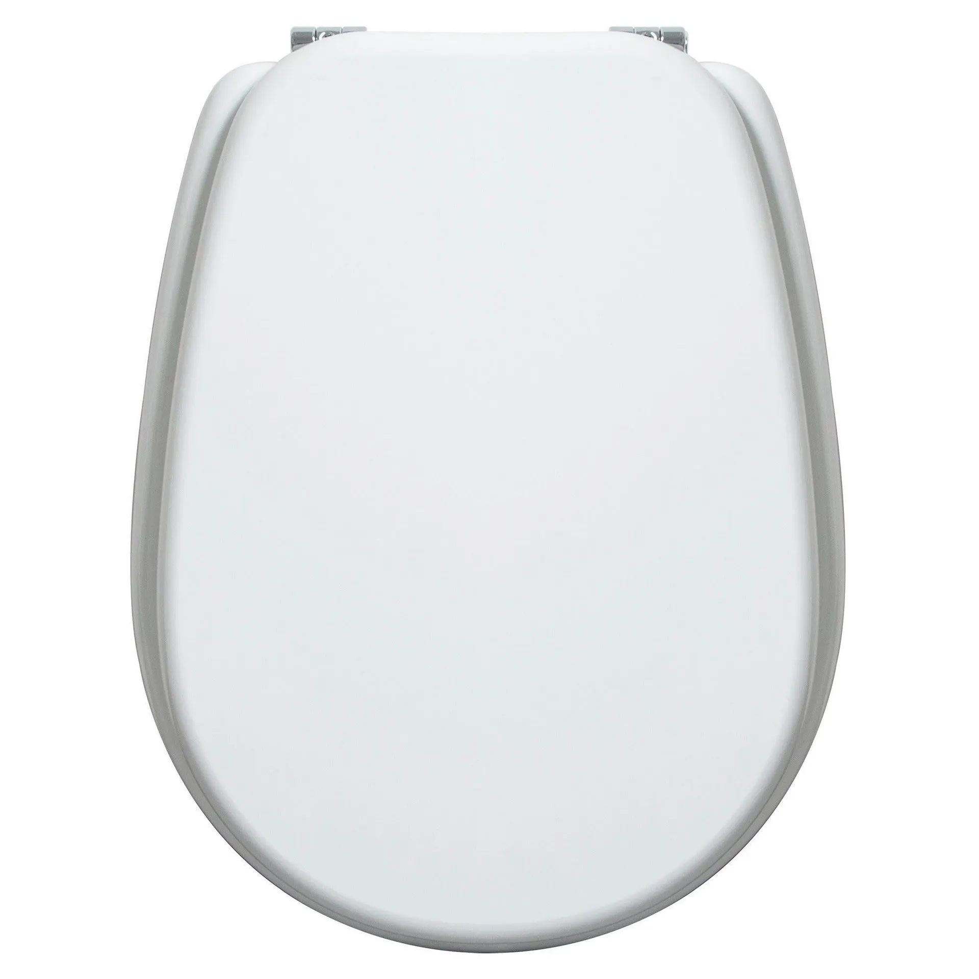 copriwater luito- piemonte in mdf rivestito bianco con cerniere in zama